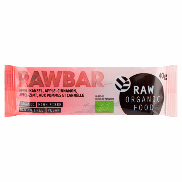 Raw Organic Food Bar apple-cinnamon - PLUS