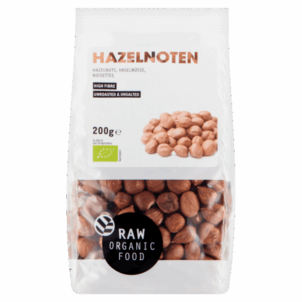 Raw Organic Food Hazelnoten biologisch - PLUS