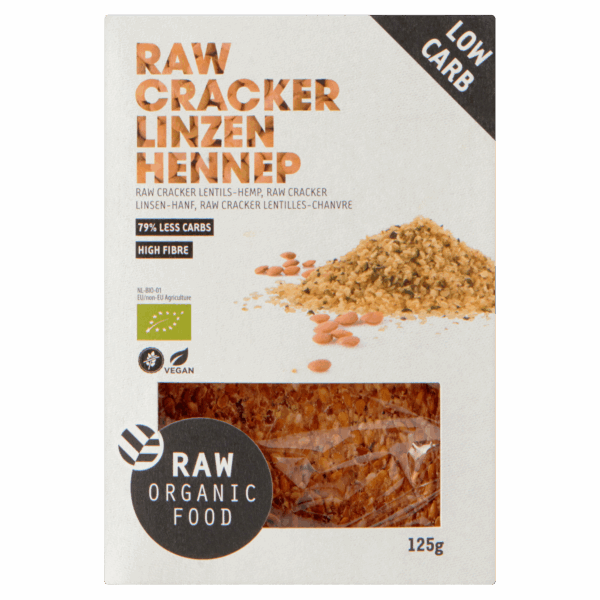 Raw Organic Food Raw crackers linzen-hennep bio - PLUS