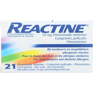 Reactine Tabletten bij hooikoorts of allergie 10 mg - JUMBO