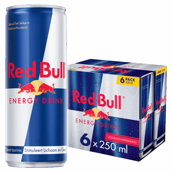 Red Bull Energy drink 6-pack - PLUS
