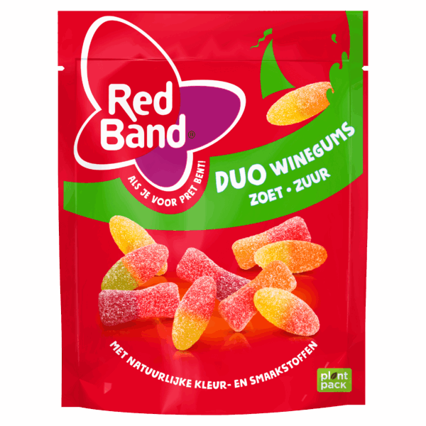 Redband Duo winegums zoet zuur - PLUS