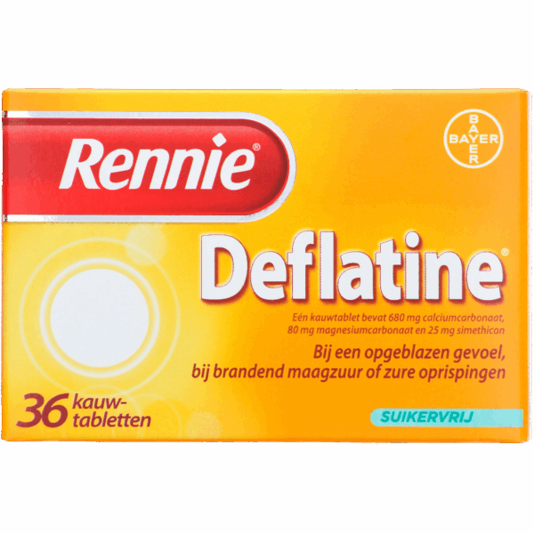 Rennie Deflatine Kauwtablet - PLUS