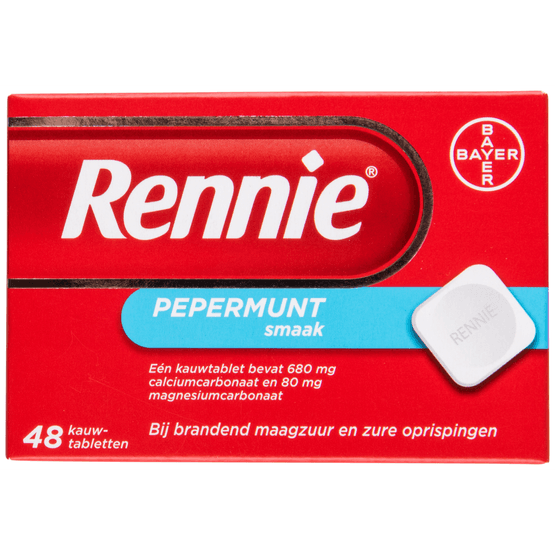 Rennie Kauwtabletten pepermunt - Dirk