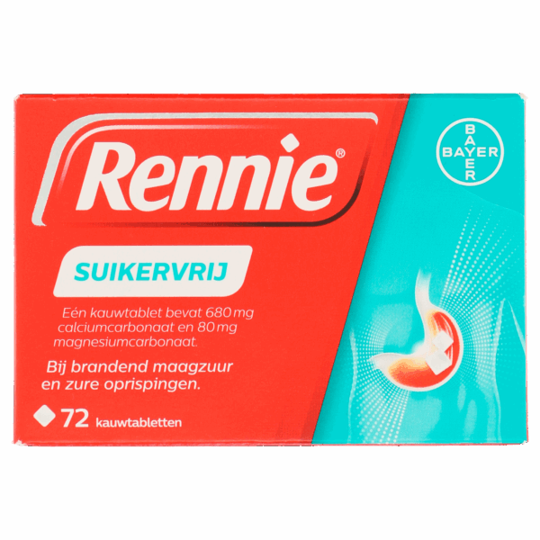 Rennie Maag tabletten Suikervrij - PLUS