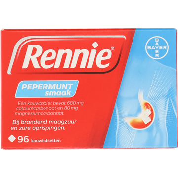 Rennie Pepermunt Kauwtablet bij brandend maagzuur - JUMBO