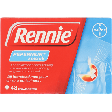 Rennie Pepermunt Kauwtablet bij brandend maagzuur - JUMBO