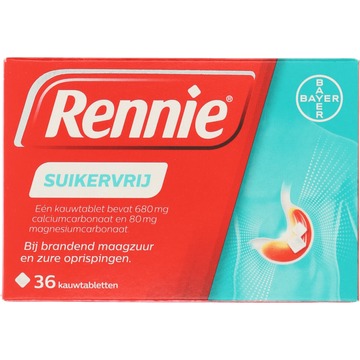Rennie kauwtabletten Suikervrij bij brandend maagzuur - JUMBO