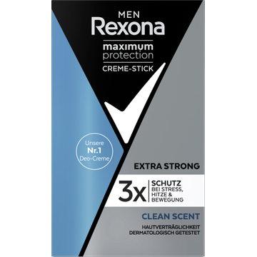 Rexona Men Maximum Protection Anti-Transpirant Crème Stick Clean Scent - JUMBO