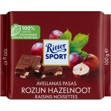 Ritter Sport Rozijn Hazelnoot - JUMBO