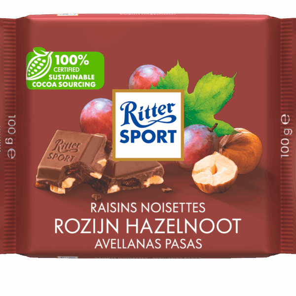 Ritter Sport Rozijn Hazelnoot - PLUS