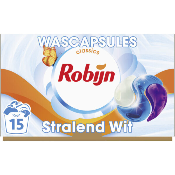 Robijn 3-in-1 Wascapsules Stralend Wit - Albert Heijn
