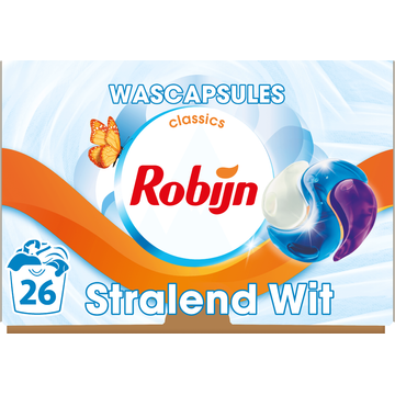 Robijn Classics 3-in-1 Wascapsules Stralend Wit - JUMBO