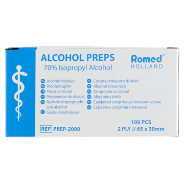 Romed Alcoholdoekjes 100 Stuks - JUMBO