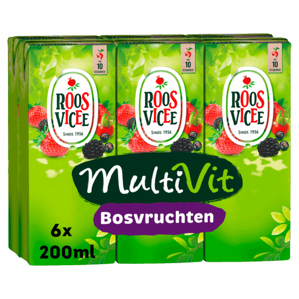 Roosvicee Multivit bosvruchten 6-pack - PLUS