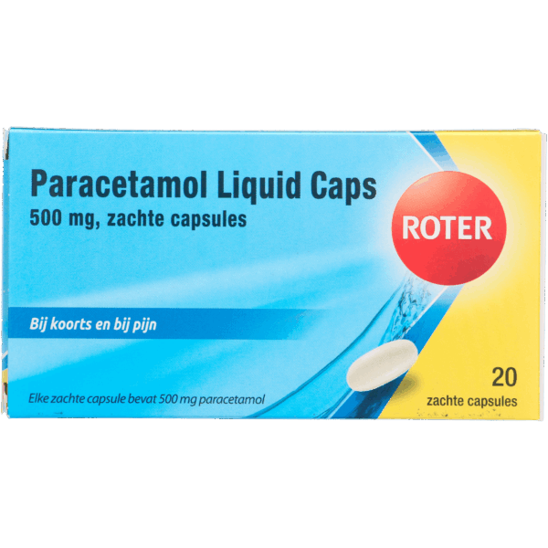 Roter Paracetamol 500mg liquid caps - PLUS