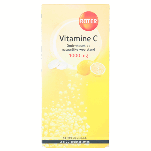 Roter Vitamine C citroen bruistablet 2x20 st - PLUS