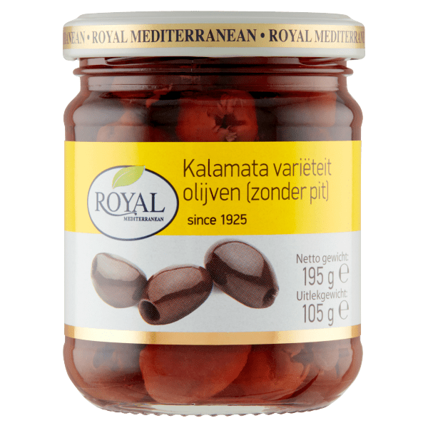 Royal Kalamata variëteit olijven zonder pit - PLUS