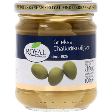 Royal Mediterranean Griekse Chalkidiki Variëteit Olijven - JUMBO
