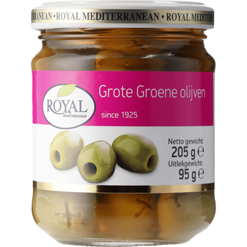 Royal Mediterranean Grote Groene Olijven - JUMBO