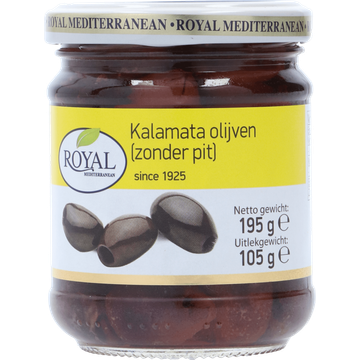 Royal Mediterranean Kalamata Varieteit Olijven (Zonder Pit) - JUMBO