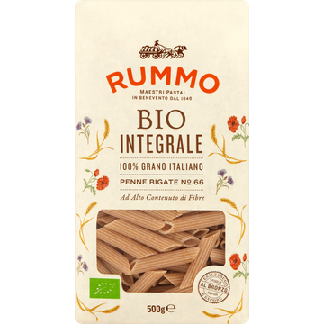 Rummo Volkoren Biologische Penne Rigate N°66 - JUMBO