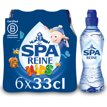 SPA REINE Natuurlijk Mineraalwater 6 x 33 cl sportdop Kids - JUMBO