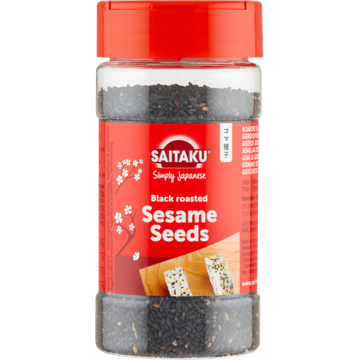 Saitaku Sesame Seeds Black Roasted - JUMBO
