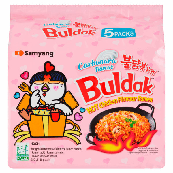 Samyang Instant Noedels Hete Kip Carbonara - PLUS