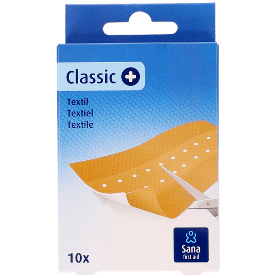 Sana First Aid Pleisters textiel 10 x 6 cm - Dirk