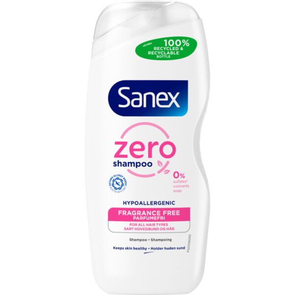 Sanex Shampoo Zero% Gevoelige Huid - Parfumvrij - Albert Heijn