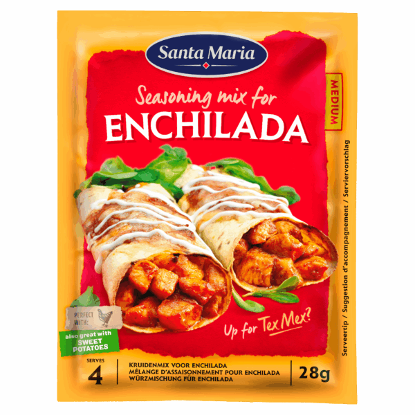 Santa Maria Enchilada Kruidenmix Zak 30 Gram - PLUS