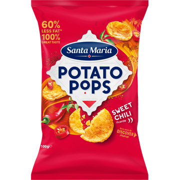 Santa Maria Potato Pops Sweet Chili Flavor - JUMBO