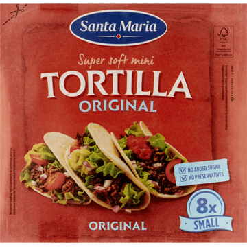 Santa Maria Super Soft Mini Tortilla Original 8 Stuks - JUMBO