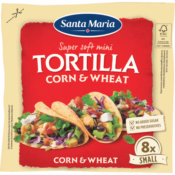 Santa Maria Tortilla Corn & Wheat Small - PLUS