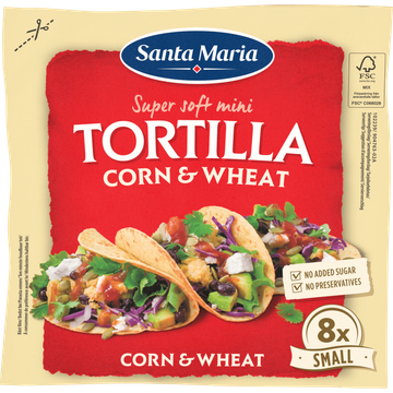 Santa Maria Tortilla Wraps Corn & Wheat Mini - JUMBO