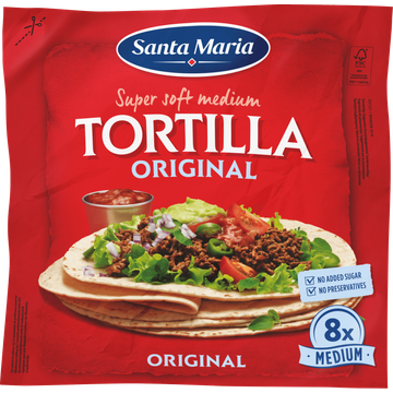 Santa Maria Tortilla Wraps Medium 8 Stuks - JUMBO