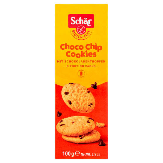Schär Cookies choco chip glutenvrij - Dirk