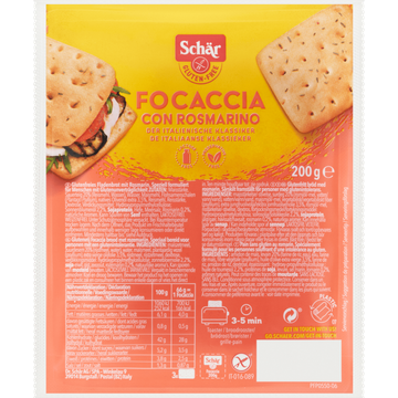 Schär Foccacia con Rosmarino - JUMBO