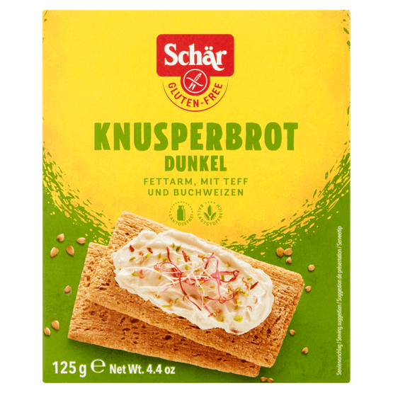 Schär Knackebrood donkerbruin glutenvrij - Dirk