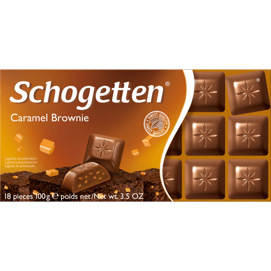 Schogetten Chocoladereep caramel brownie - Dirk