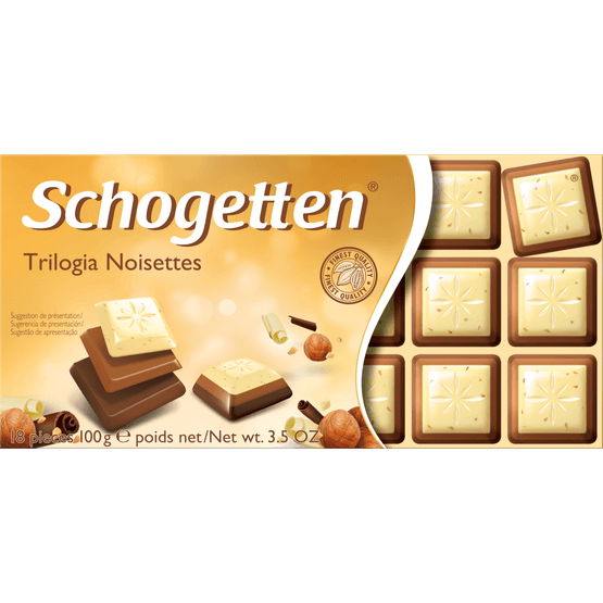 Schogetten Chodoladereep trilogie van praline - Dirk