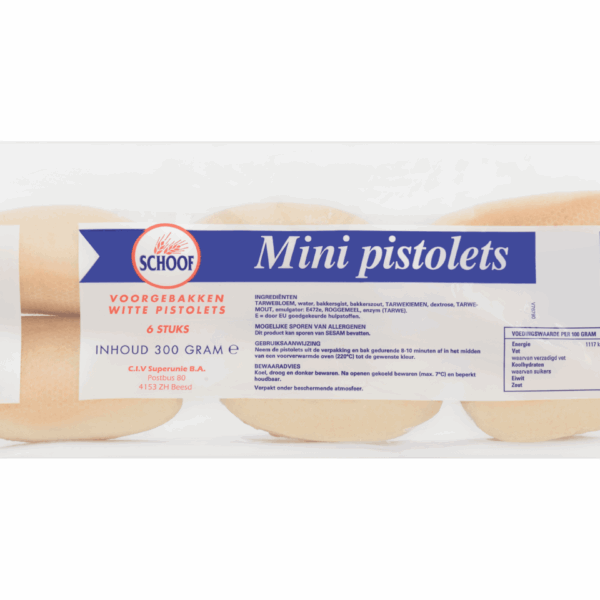 Schoof Voorgebakken Witte Pistolets - PLUS