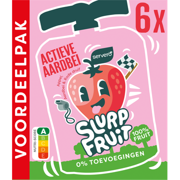 Servero Slurpfruit Actieve Aardbei Appel