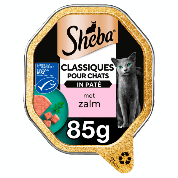 Sheba Classics Paté Zalm Kattenvoer - PLUS