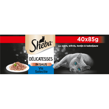 Sheba Kattenvoer Sauce Collection - Natvoer - Vis Selectie in Saus - JUMBO