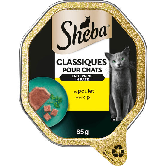 Sheba Kattenvoer alu pate kip - Dirk