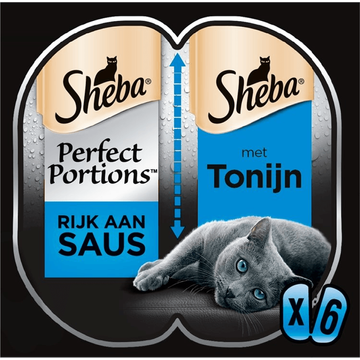 Sheba Perfect Portions in Saus Tonijn Kattenvoer - JUMBO
