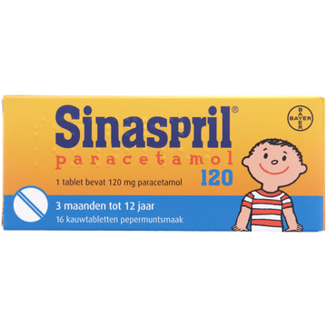Sinaspril Paracetamol kauwtabletten 120 mg - JUMBO