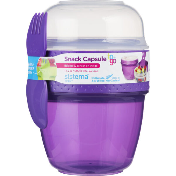 Sistema Snackdoos To Go met Lepel/Vork - 515ml - Albert Heijn